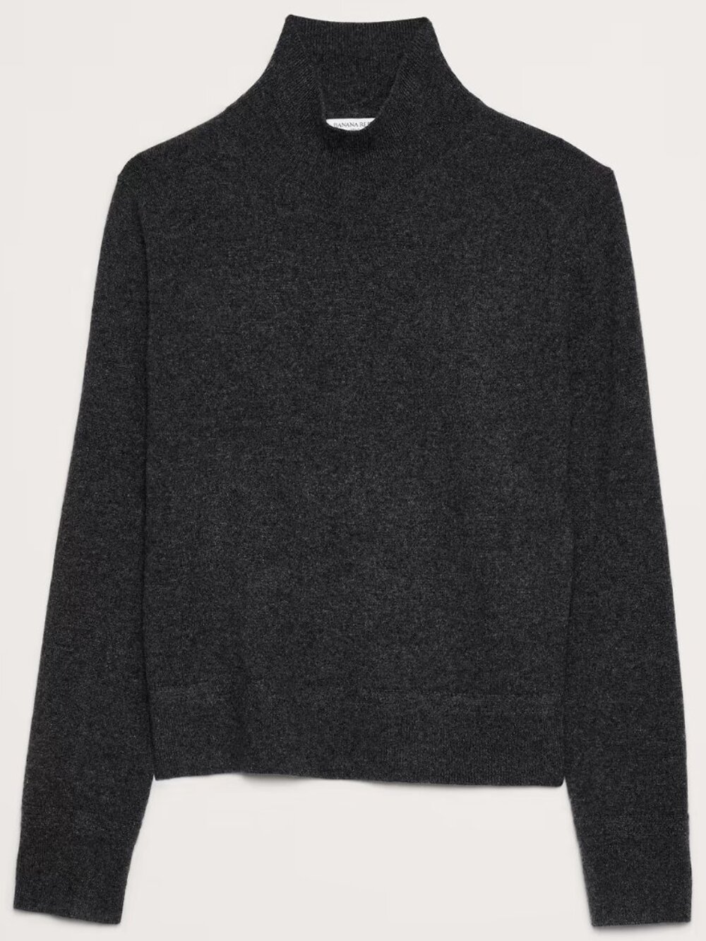 Banana Republic Cashmere Turtleneck Sweater Grey